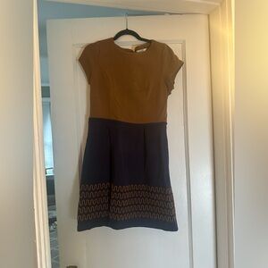 Boden Brown and Navy Dress